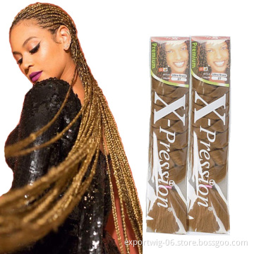 Wholesale Jumbo Braiding Hair Extensions 82inches 165g Yaki Texture Synthetic Fiber Braid Hair Attachments Box Braids